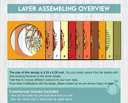 3D Layered Fall Quilt SVG EPS, Fall Shadow Box, Autumn 3D Svg, Leaves 3d Svg, Hello Fall Papercut svg, Cricut Silhouette
