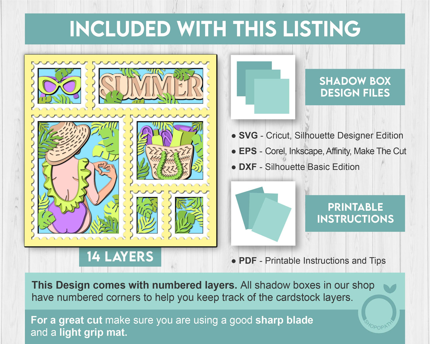 3D SVG Woman At The Beach Stamps Frame Shadow Box, Beach 3D Svg, Summer 3d Svg, Sunshine 3D svg Woman 3d svg Stamps 3d svg Cricut Silhouette