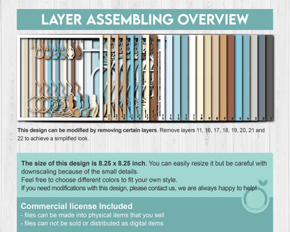 Coastal Store - 3D Shadow Box Layered SVG DXF EPS (Cutting Files)