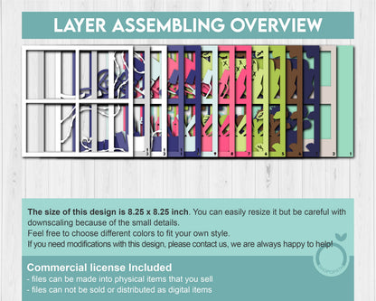 Hair Salon Tools - 3D Shadow Box Layered SVG DXF EPS (Cutting Files)