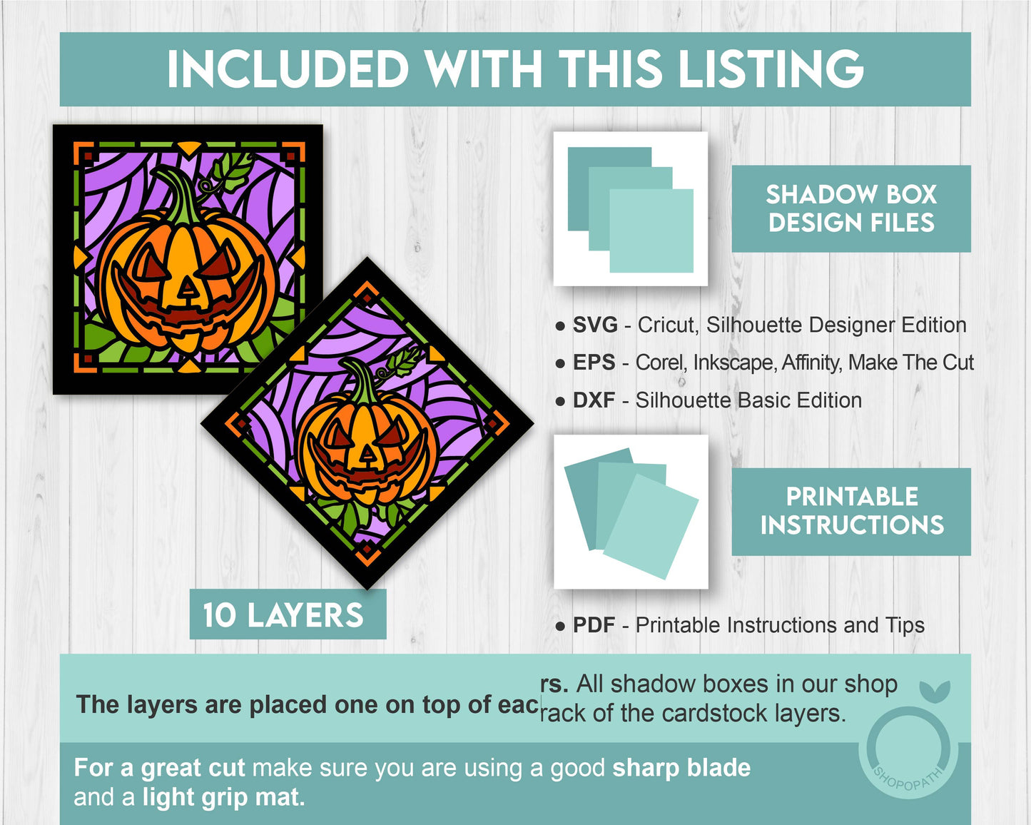3D SVG Halloween Pumpkin Mini Stained Glass Shadow Box, Halloween 3d svg, Halloween Stained Glass 3D svg, Shadow Box svg, Cricut Silhouette