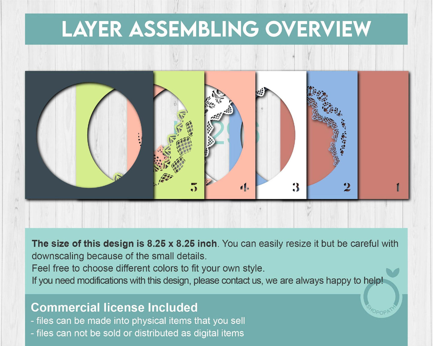3D Layered Lace Frame SVG EPS, Custom Name Photo Frame, Sewing Shadow Box, Lace Ribbon 3D Svg Crafting Layered Papercut svg, Cricut
