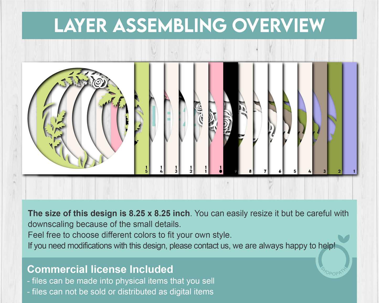 Spring Lamb in Field - 3D Shadow Box Layered SVG DXF EPS (Cutting Files)