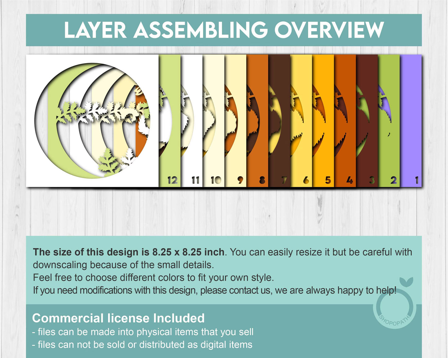Mother Duck with Duckling Round - 3D Shadow Box Layered SVG DXF EPS (Cutting Files)