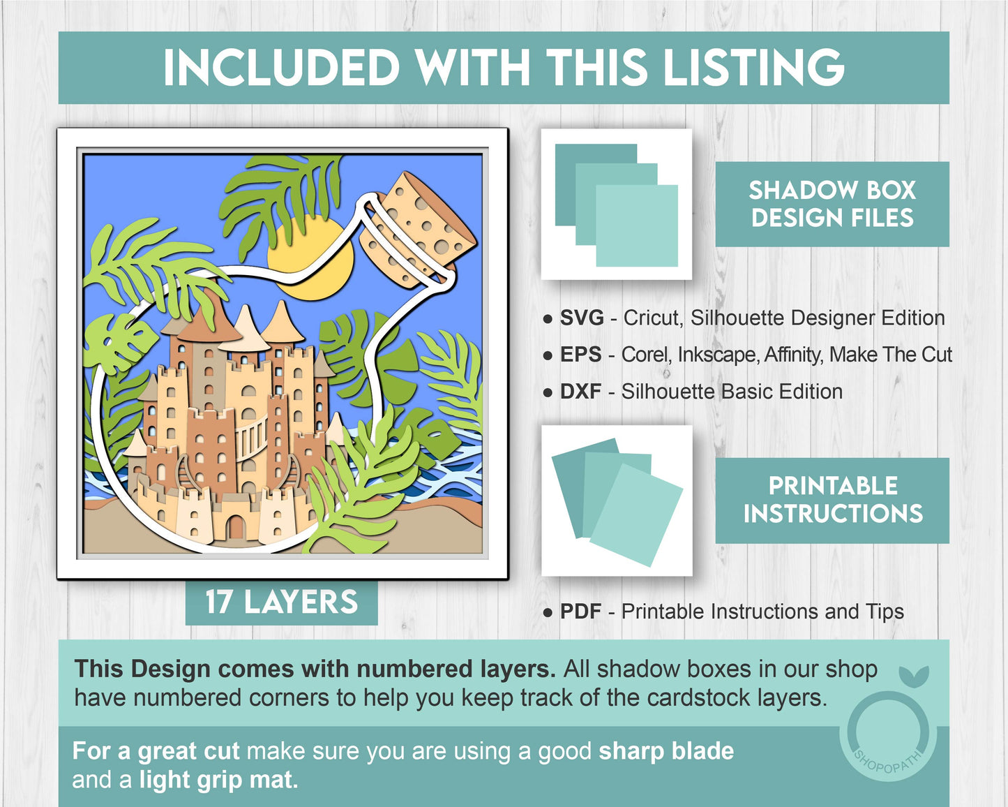 3D SVG Sand Castle In Bottle Shadow Box, Sand Castle 3D Svg, Beach 3d Svg, Sea 3D svg , Summer 3d Svg, Palm Tree 3d svg, Cricut Silhouette