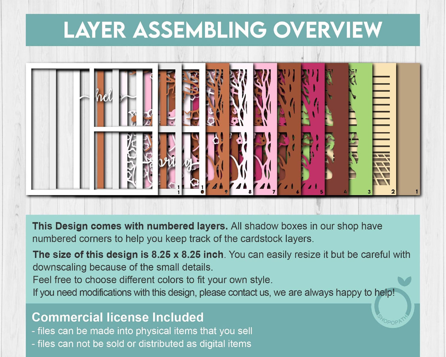 3D Layered Spring Quilt SVG, Spring Shadow Box, Blossom 3D Svg, Flowers 3d Svg, Hello Spring Papercut svg, Cricut Silhouette