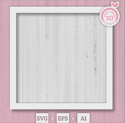 Spring Lamb in Field - 3D Shadow Box Layered SVG DXF EPS (Cutting Files)